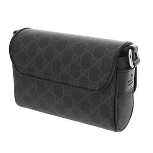 Gucci Bag Shoulder GG Supreme Canvas Black